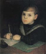 Diego Rivera The Child Writing the word China oil painting reproduction
